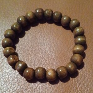 -- Brown Beaded Bracelet for Men